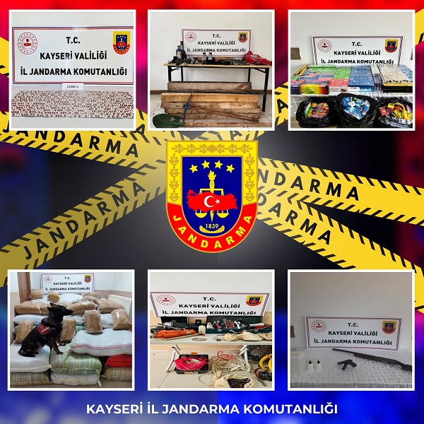 Kayseri İl Jandarma Komutanlığı 2025 Yılı Mayıs Ayı Faaliyetleri;