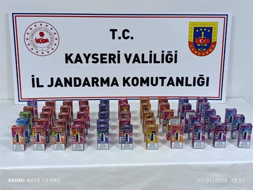 Kayseri İl Jandarma Komutanlığı 2025 Yılı Ocak Ayı Faaliyetleri;